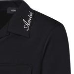 Camicia con tasche e logo AMSTCA1097 001 AMIRI 