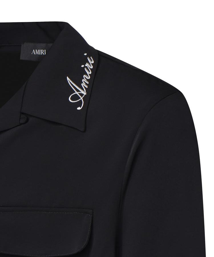 Camicia con tasche e logo AMSTCA1097 001 AMIRI 