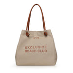 Borsa Exclusive con logo 73BS9QM01 EXCLUSIVENATURALE/CUOIO V° 73 