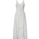 Abito midi Solace in cotone 263614 WHITE CHARO RUIZ 