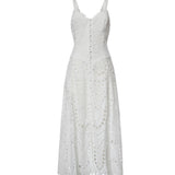 Abito midi Solace in cotone 263614 WHITE CHARO RUIZ 