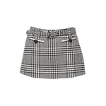 Skort in pied-de-poule<BR/> PF25111SK BW SELF-PORTRAIT 