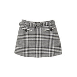 Skort in pied-de-poule<BR/> PF25111SK BW SELF-PORTRAIT 