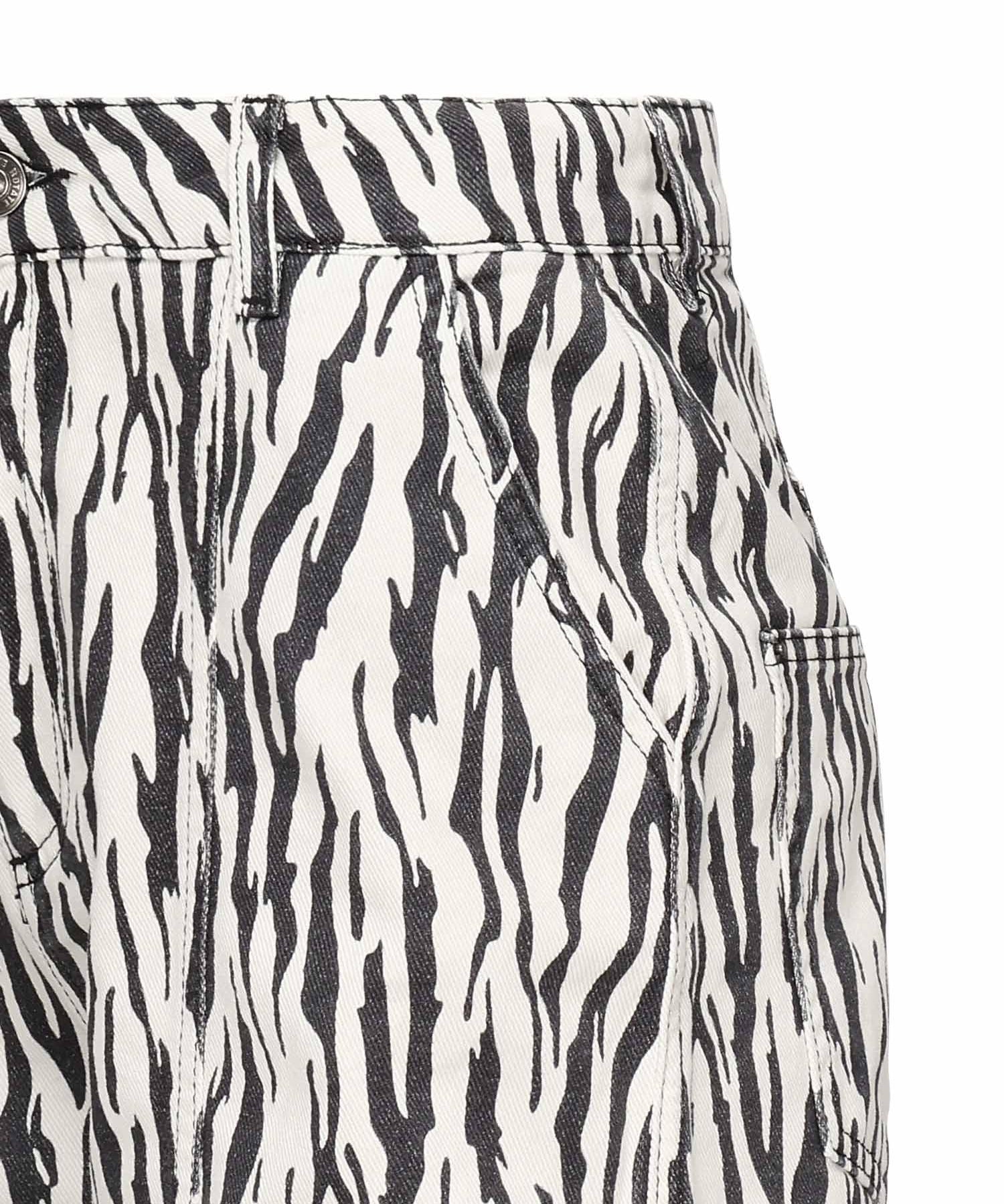 Pantaloini cargo in twill stampato 114339 858 ROTATE 