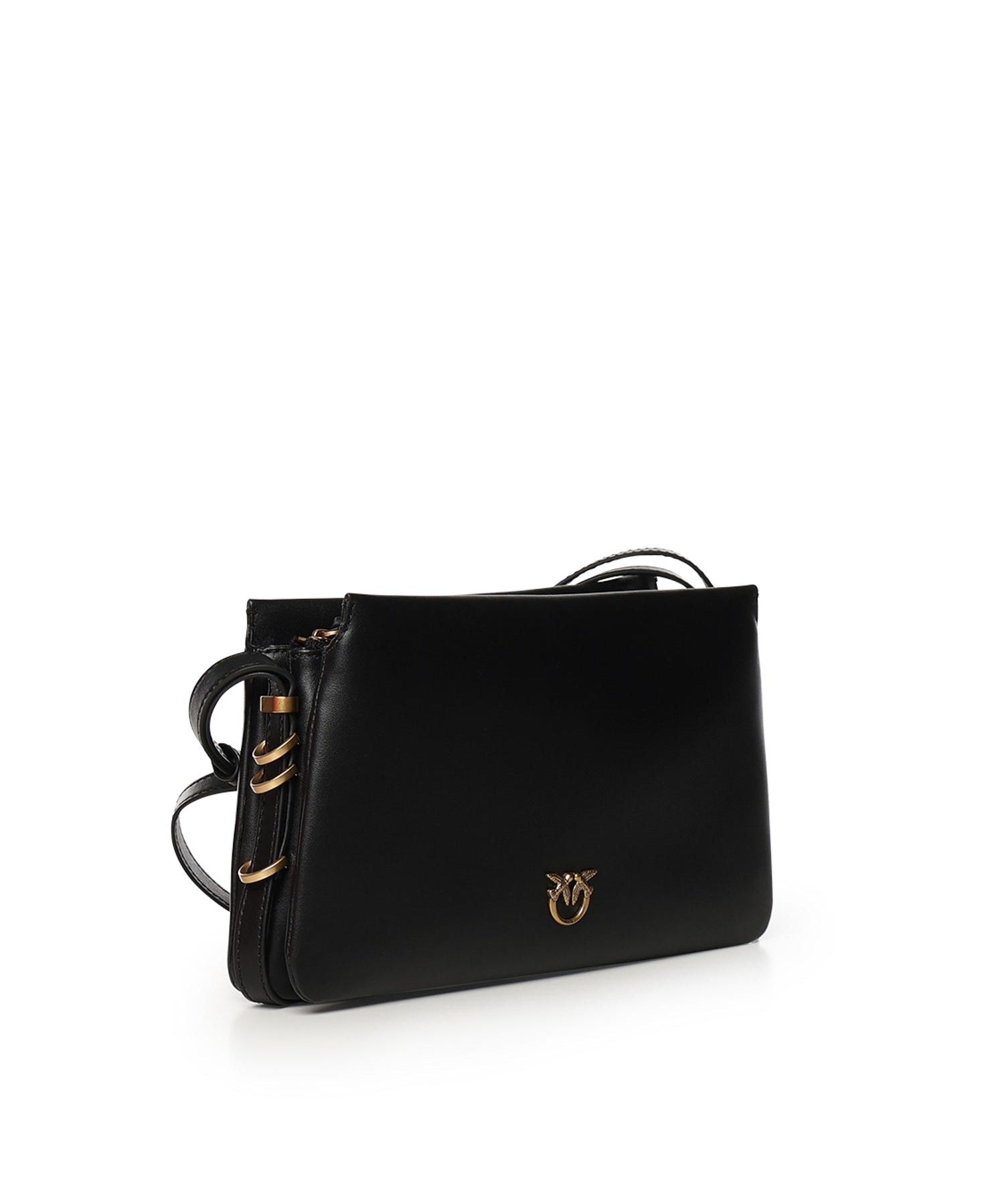 Borsa a tracolla Mini One, Two, Three Bag in pelle 105883 A0QOZ99Q PINKO 