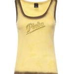 Tank top effetto spray con ricamo 107306 A3H5H47 PINKO 