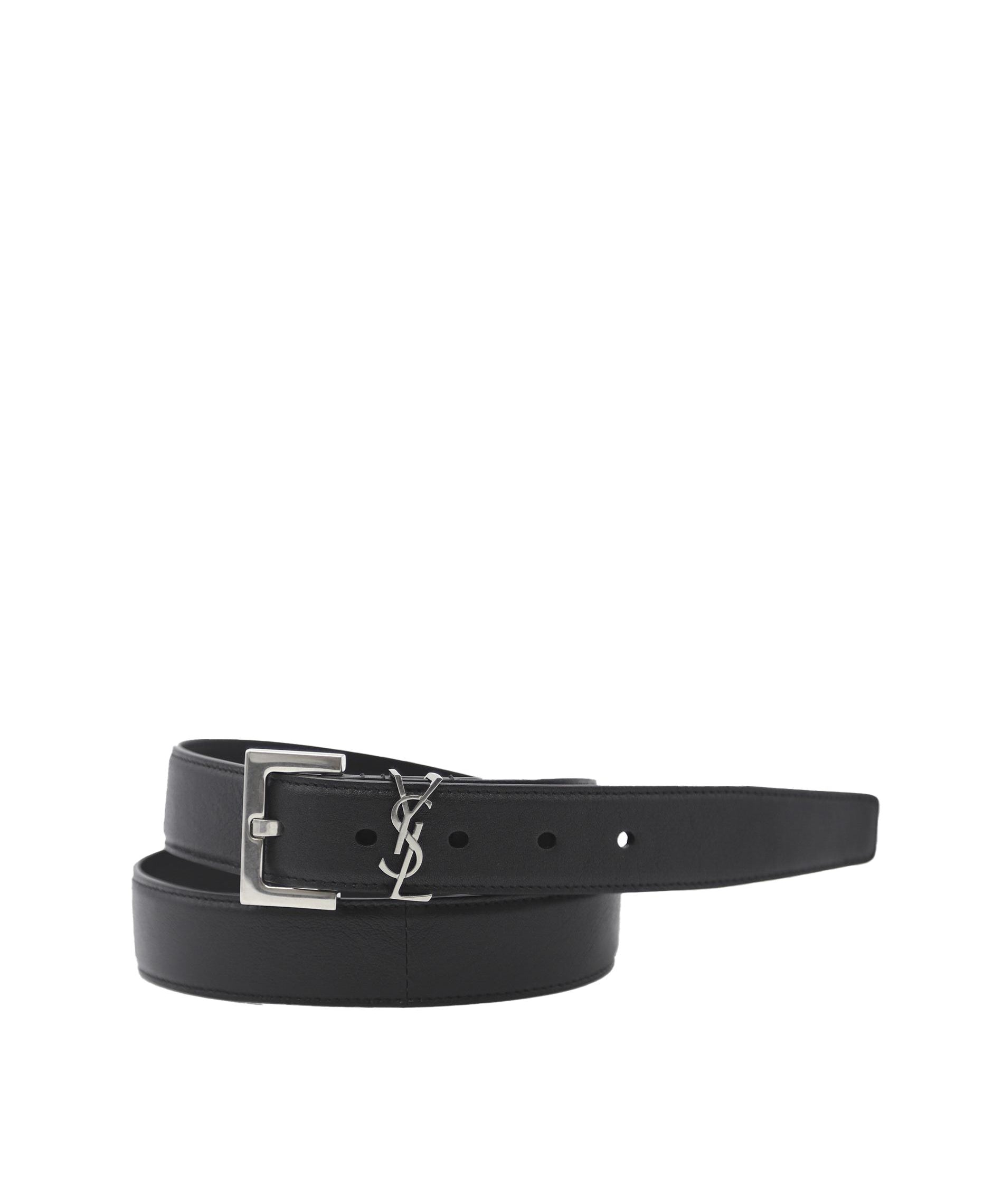 Cintura cassandre in pelle liscia<BR/> 634440 BRM0E1000 SAINT LAURENT 