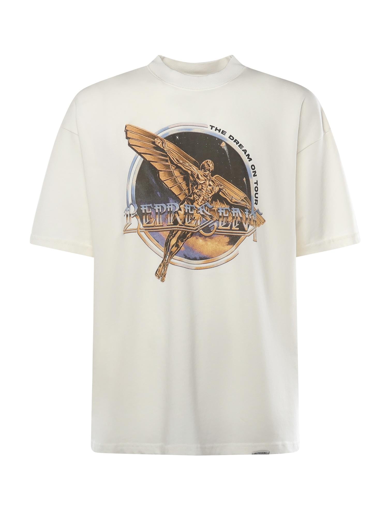 T-shirt Golden Tour in cotone<BR/> MLM100823 72 REPRESENT 