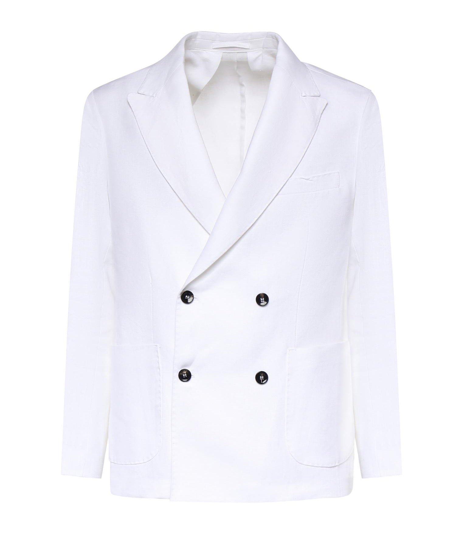 Blazer doppiopetto in lino MCAUS3259S26 282 MICHAEL COAL 