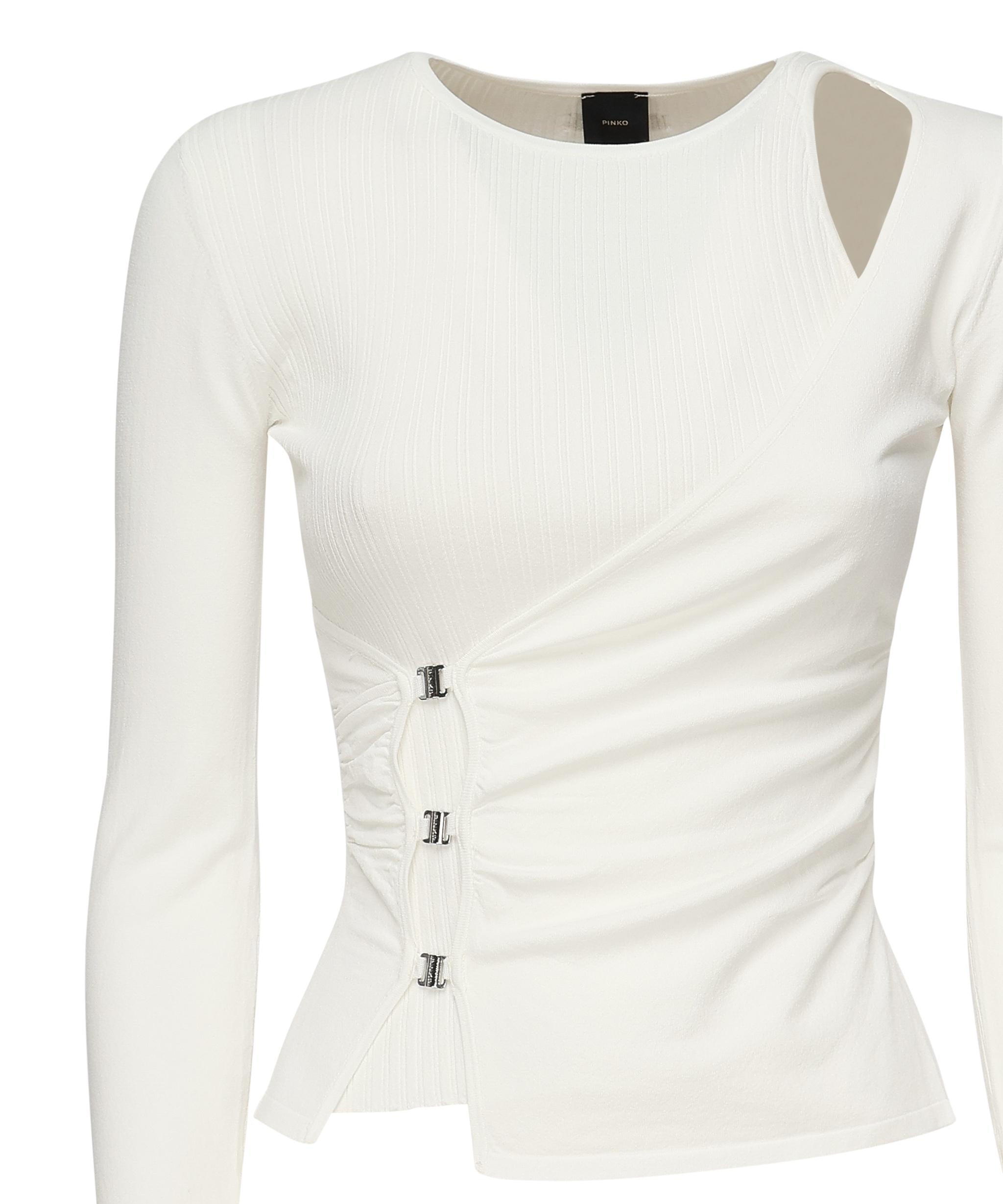 Maglia Lassen in viscosa 104727 A2F0Z09 PINKO 