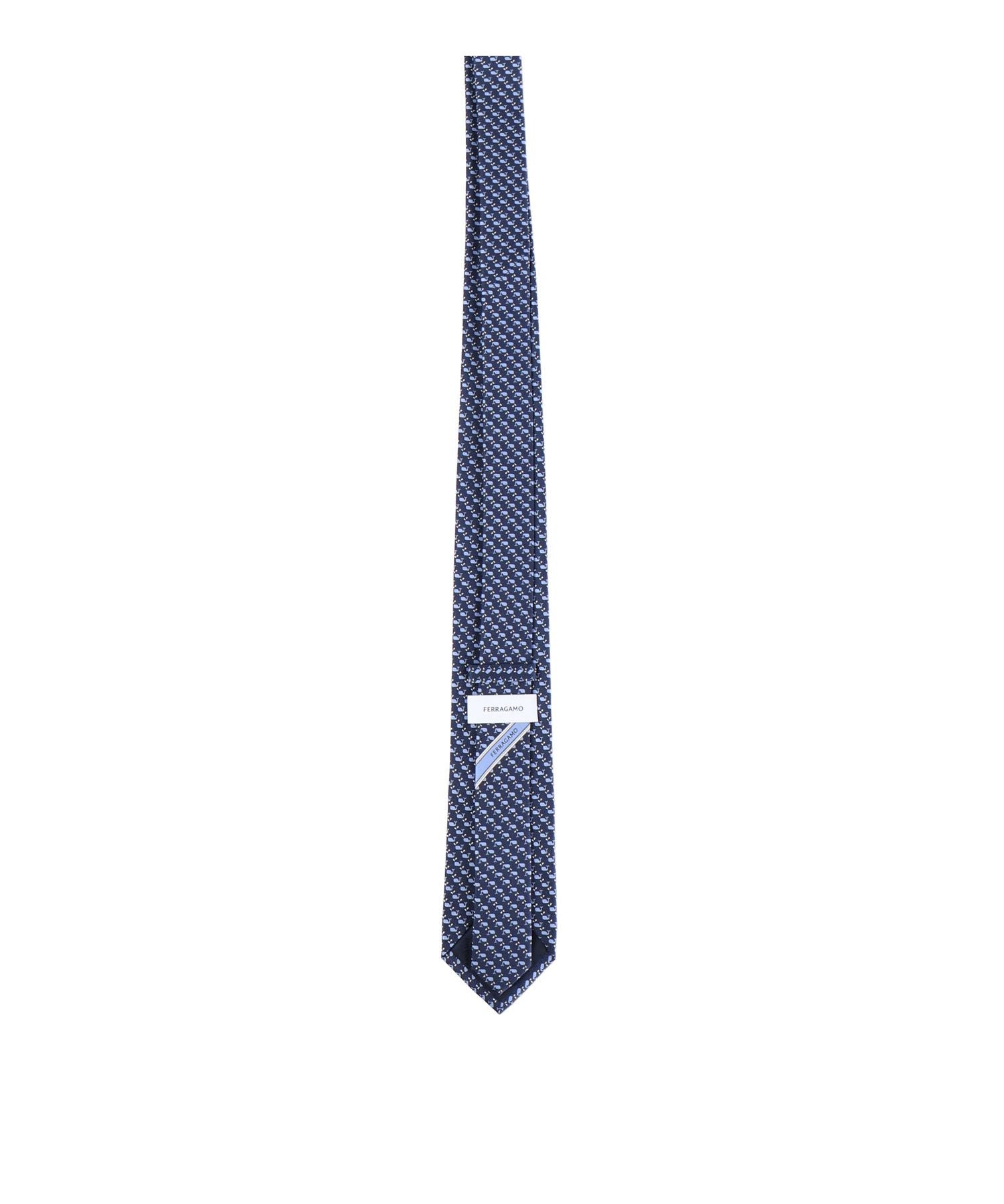 Cravatta in seta con stampa 351251 784011002 FERRAGAMO 