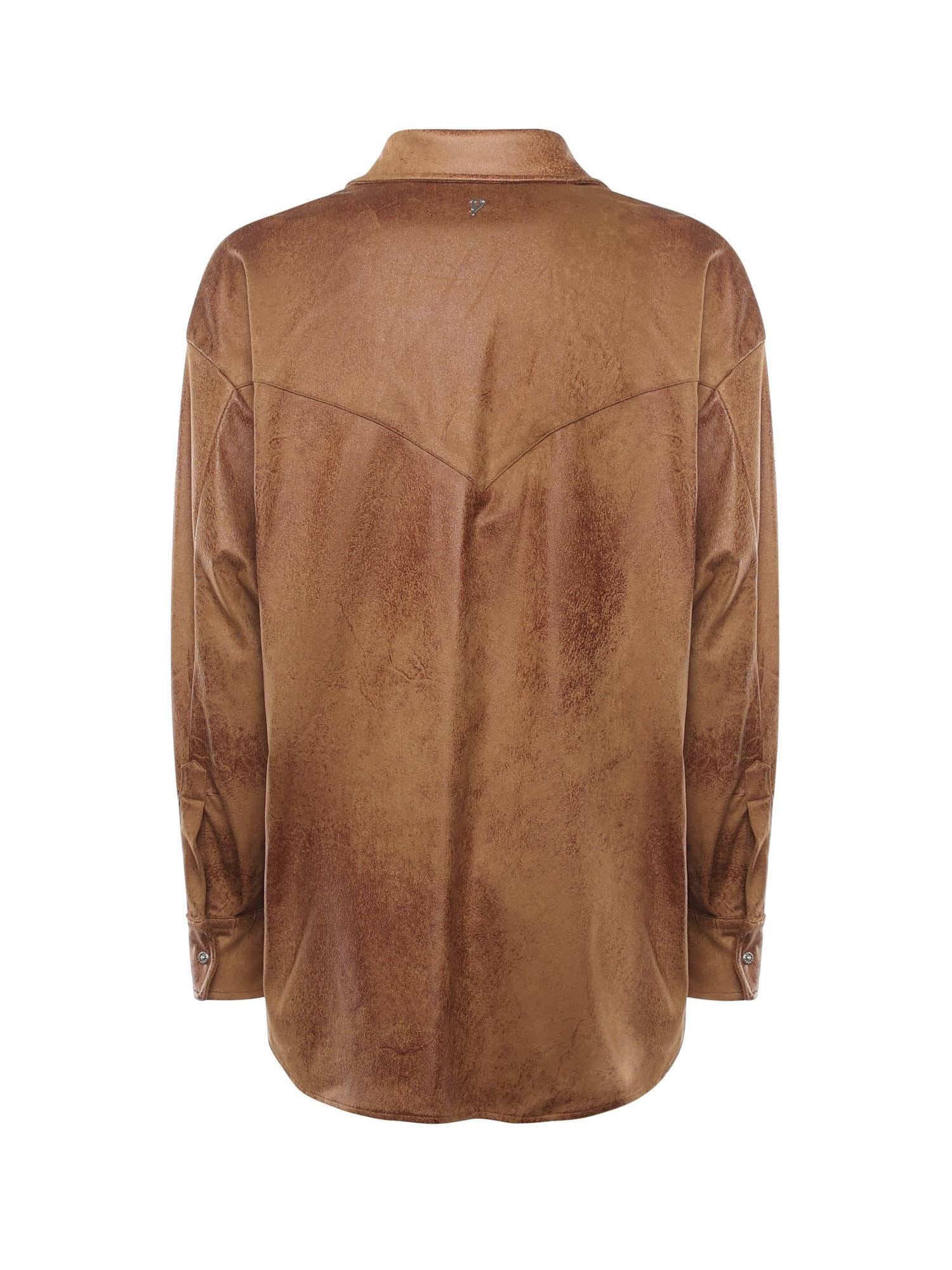 Camicia in misto polistere stretch DC439 OF0198DXXX430 DONDUP 