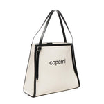 Borsa tote con logo COPBA77F2027 BEI COPERNI 