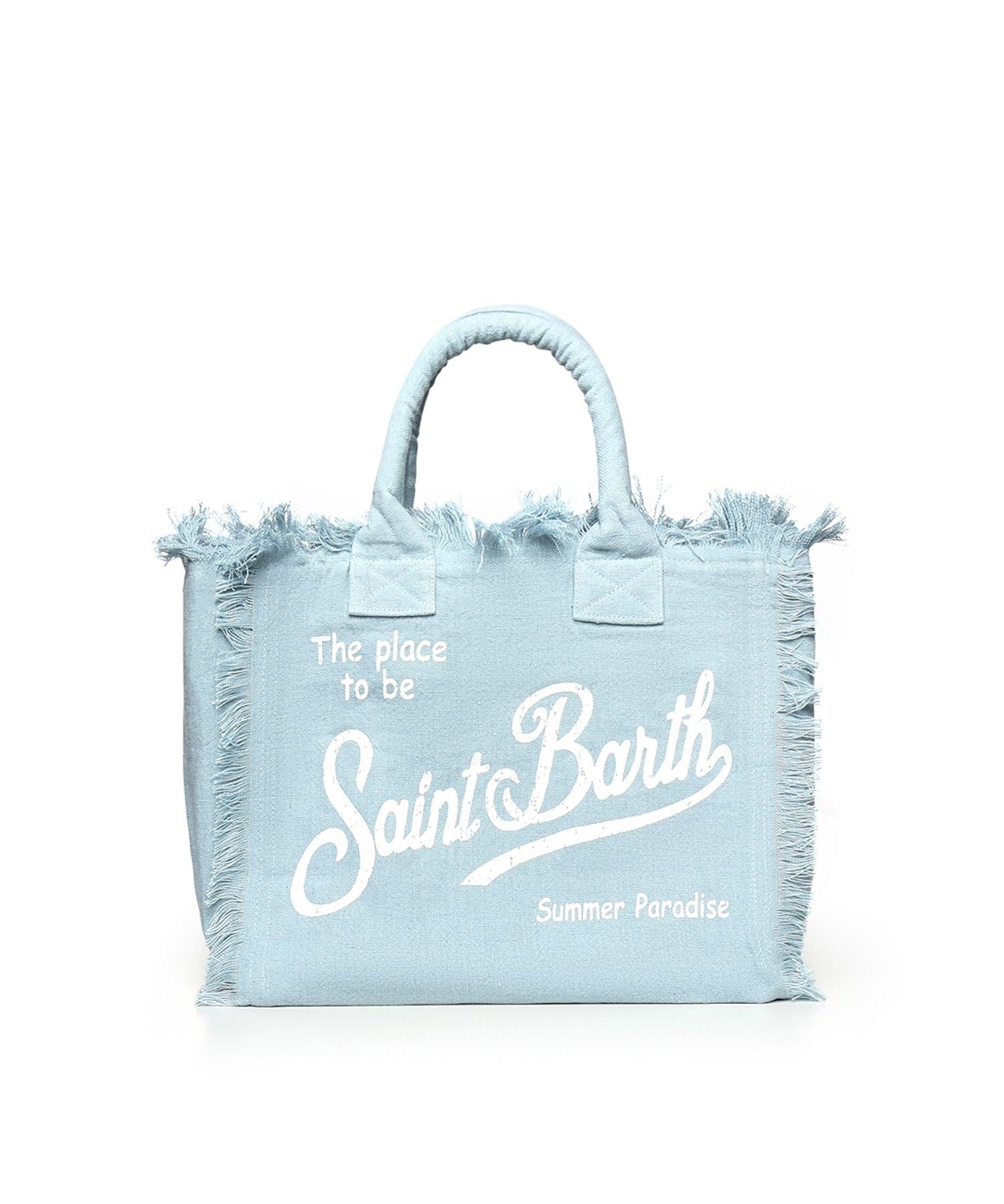Borsa Vanity in lino con logo VANI022 00555L MC2 SAINT BARTH 