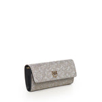 Portafoglio in pelle full strass con tracolla 103765 A20DZZLQ PINKO 