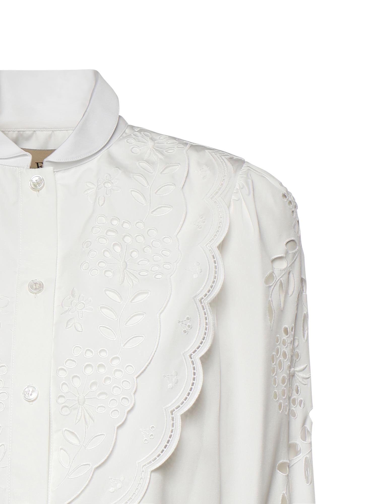 Camicia in popeline ricamata 8B3AB820 9VN0BO VALENTINO GARAVANI 