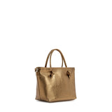Mini bag in pelle con logo 73BP9VT02 LOLLI POPPOP BRONZE V° 73 