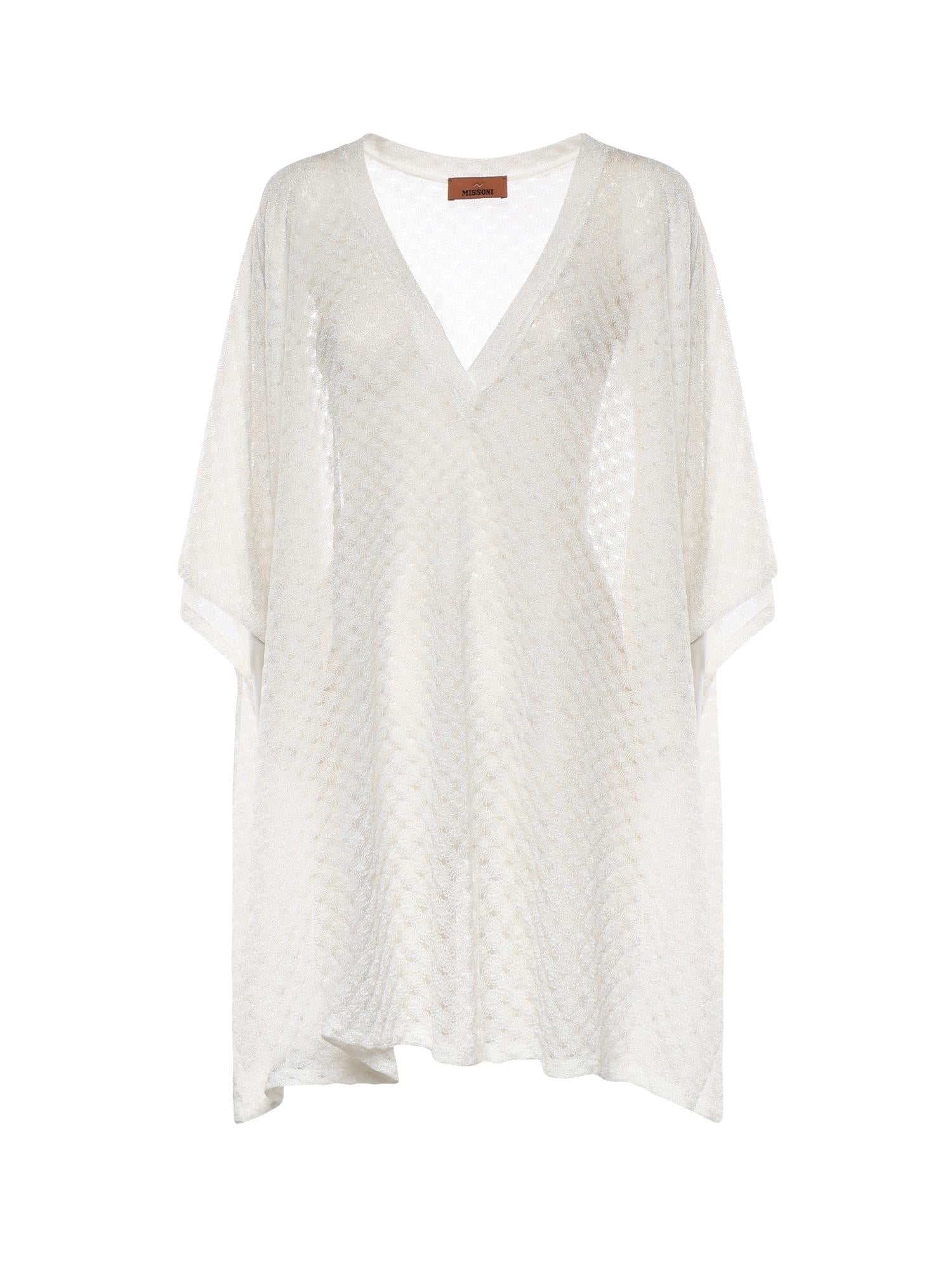 Caftano copricostume cropped in viscosa lamé MC26SQ00 BR014RS01JW MISSONI 