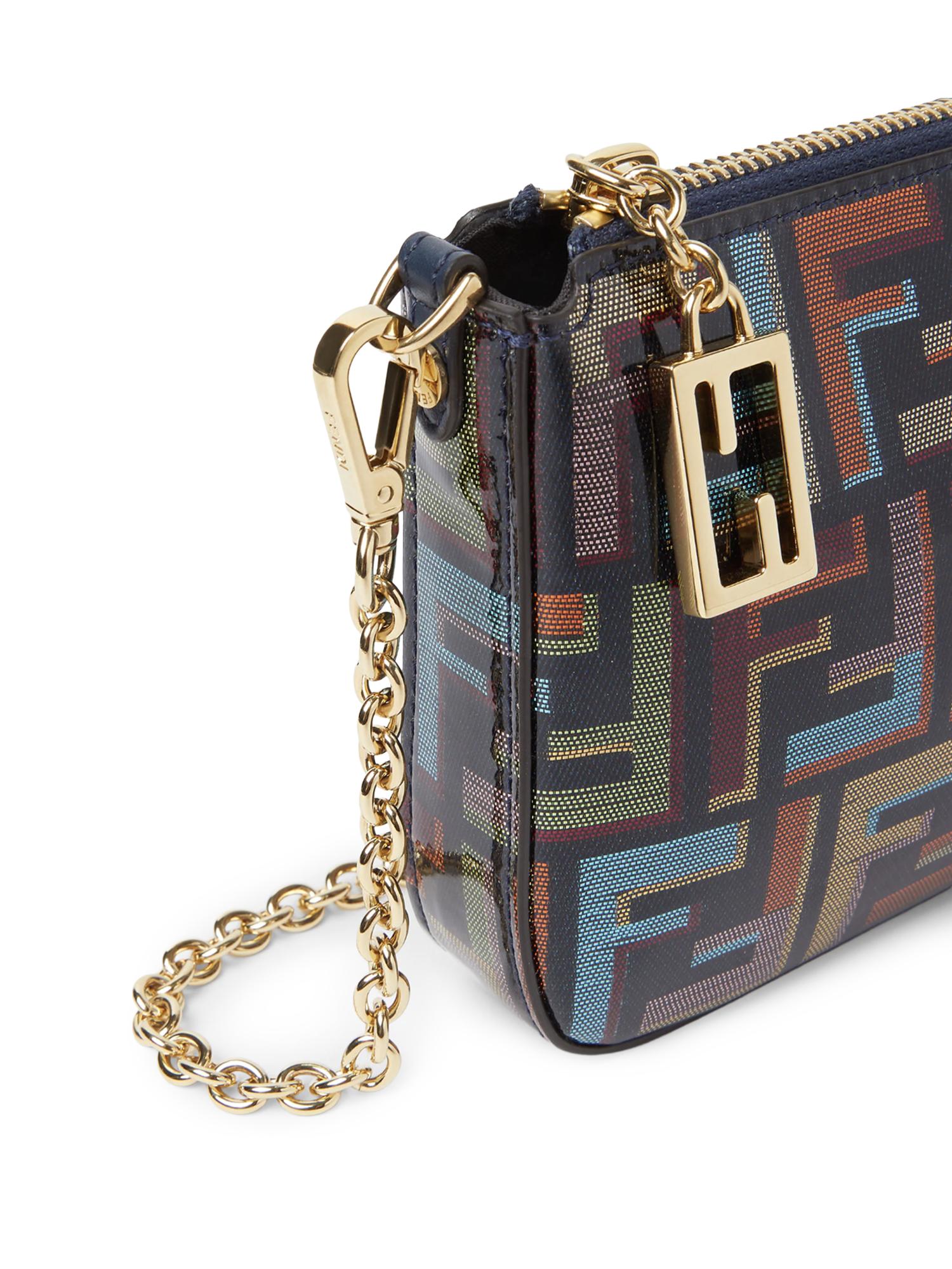 Pouch Baguette FF jacquard 8BS073 AW6QF1URO FENDI 