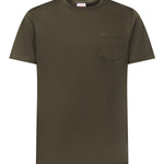 T-shirt in jersey di cotone con taschino T45101 74 SUN 68 