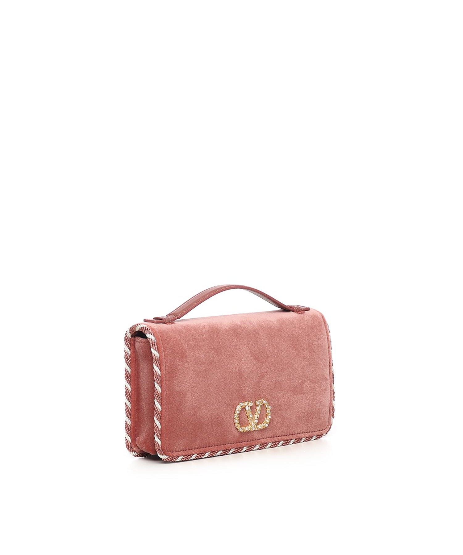 Portafoglio con catena Vlogo Signature in velluto con logo gioiello 7W2P0AU1 CPXDHW VALENTINO GARAVANI 