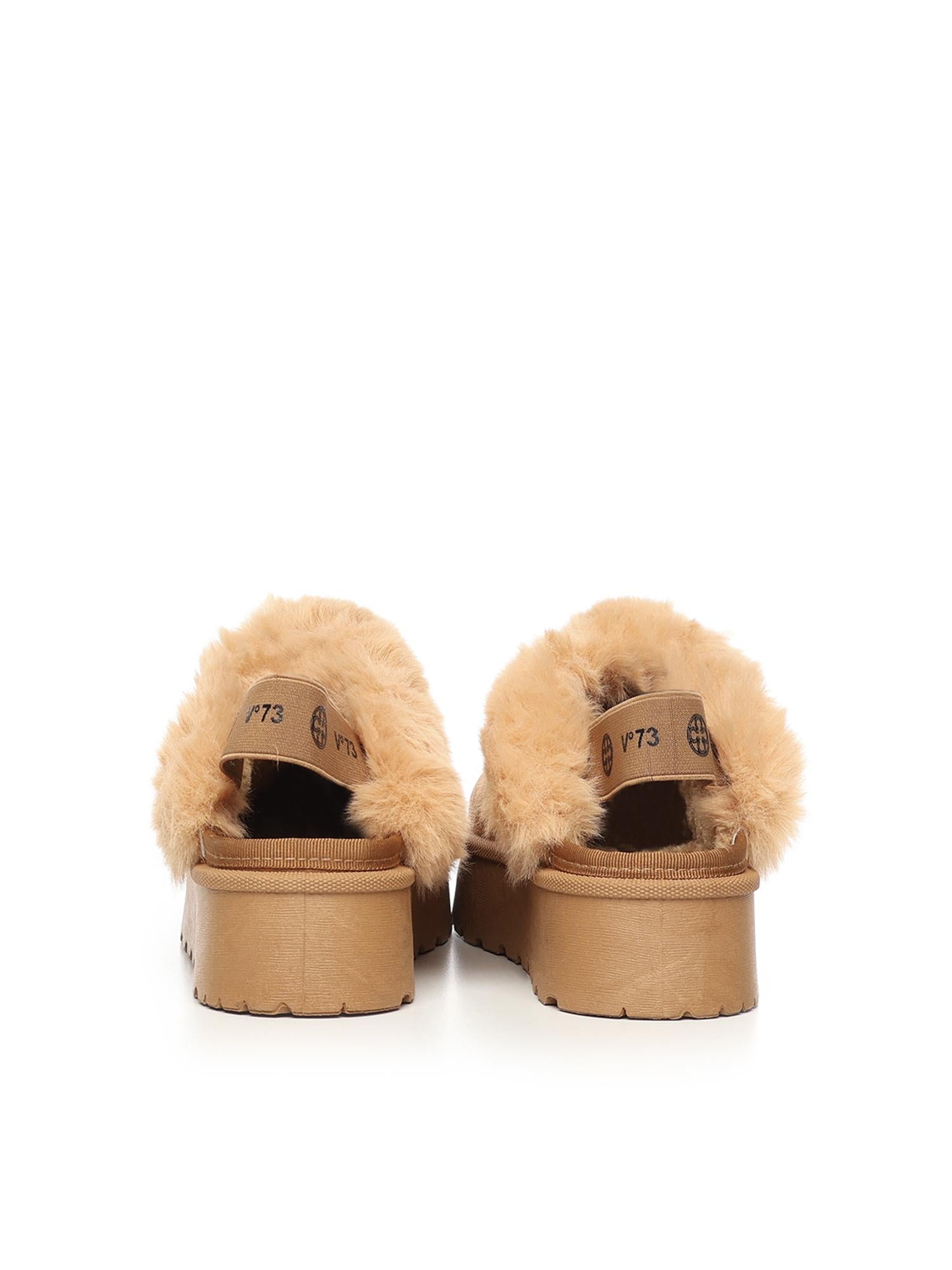 Slippers Sophie con logo 73SC9FP01CAM SOPHIE SHOESCUOIO V° 73 