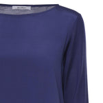 T-shirt in crêpe de Chine di seta e jersey 2611941048600 001 MAX MARA 