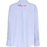 Camicia in cotone a righe CYS0001 00809L MC2 SAINT BARTH 