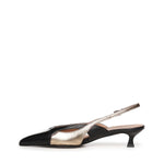 Slingback Caroline Rio Nature in pelle A57129 NERO QUARZO CARMENS 