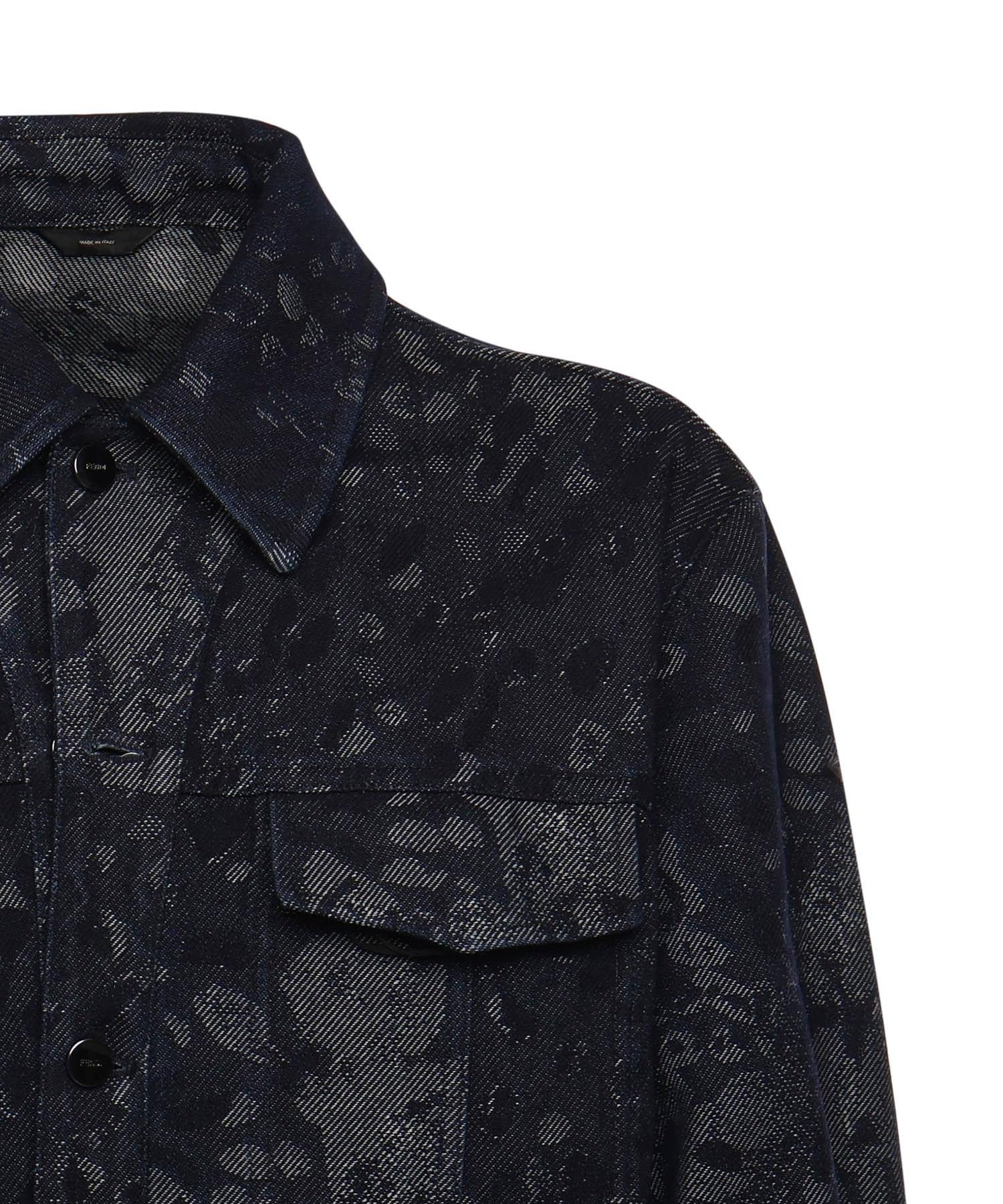 Giacca in denim jacquard FW0428 AW1BF0QA2 FENDI 