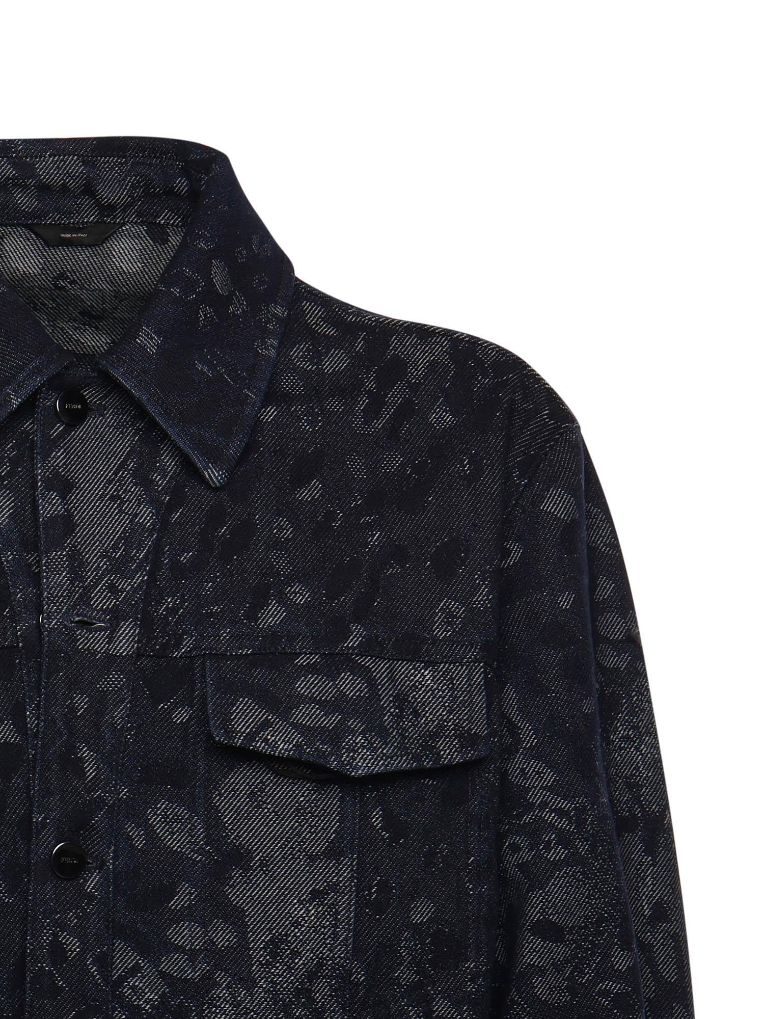 Giacca in denim jacquard FW0428 AW1BF0QA2 FENDI 