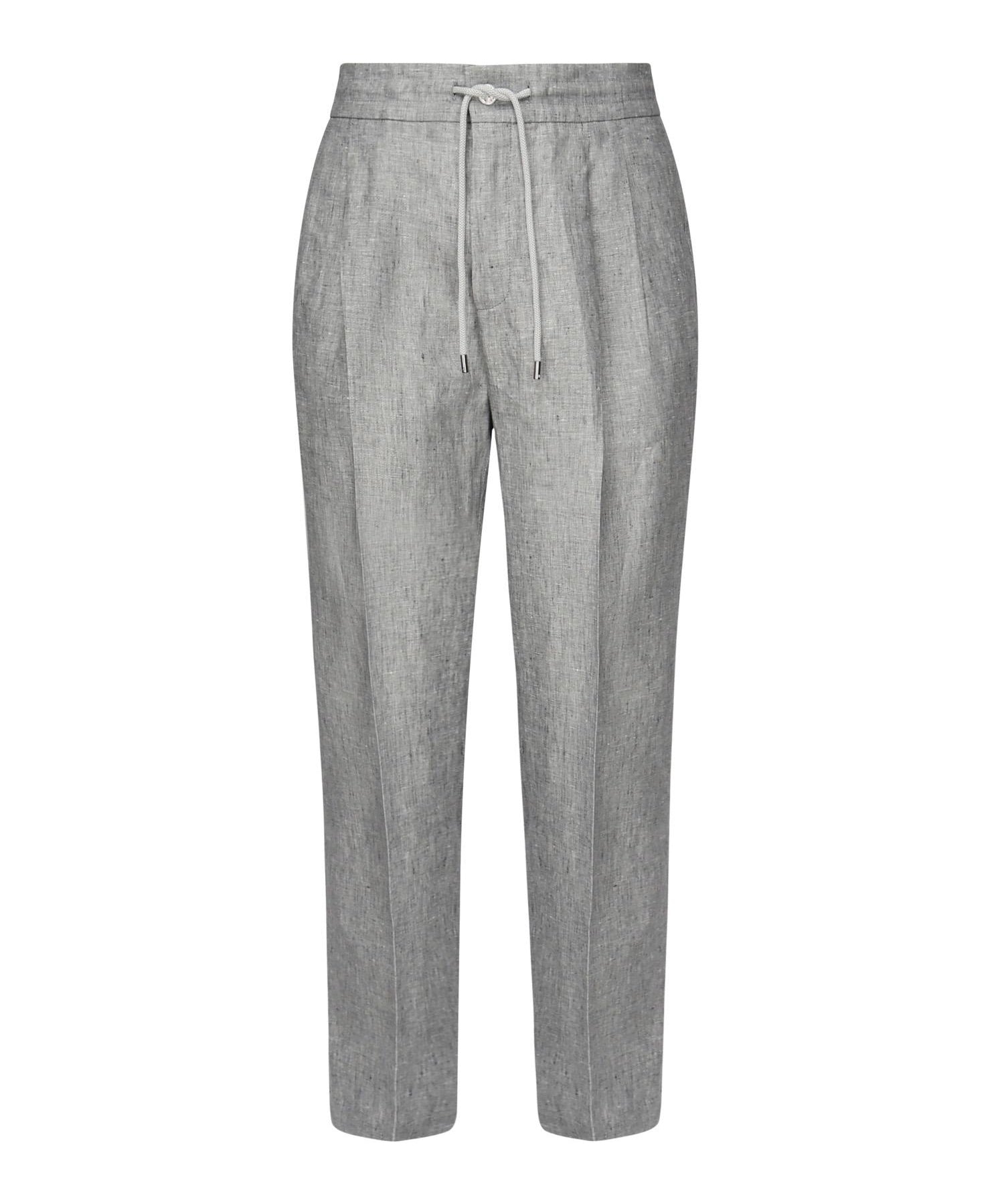 Pantaloni in tela di lino délavé GP12PT FU4MFS8290 DOLCE & GABBANA 
