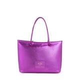 Borsa shopping in pelle con logo 73BP9VT01 LOLLI POPPOP PINK V° 73 