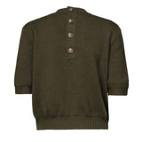 Maglia cropped in cotone GWP02379 P00210535547 GOLDEN GOOSE 