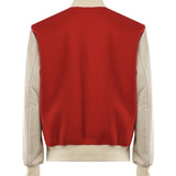 Bomber Varsity in nappa e tessuto VARSITY NAPPAROSSO GIULIANO GALIANO 