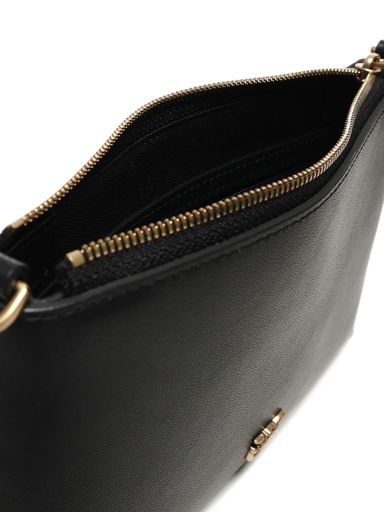 Pochette piatta in pelle con logo Love Birds 104277 A0F1Z99Q PINKO 