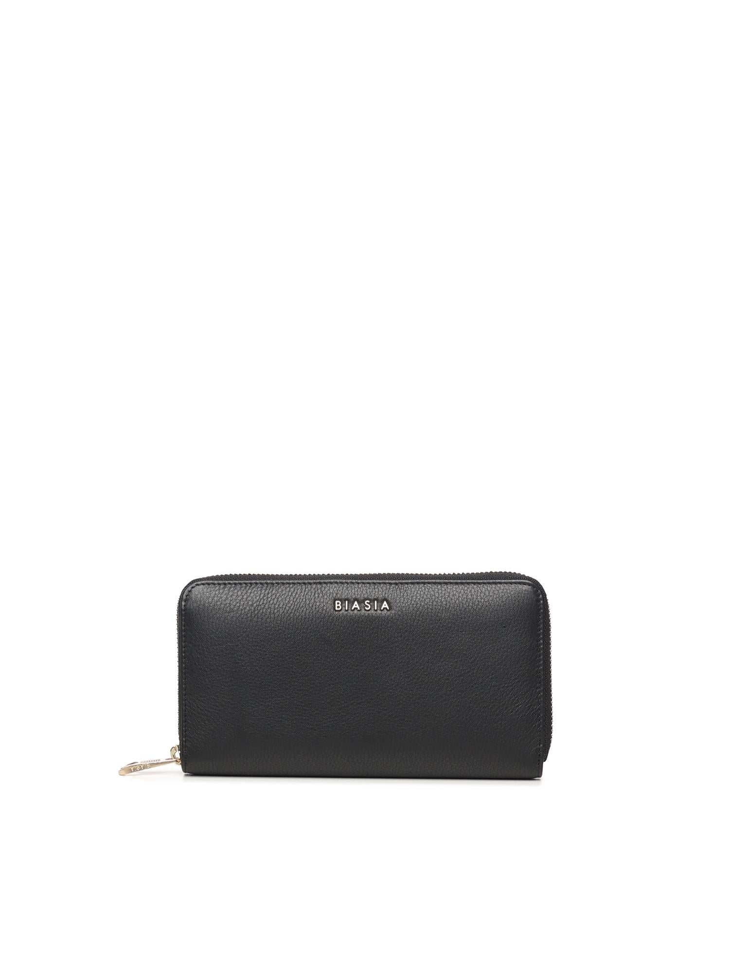 Portafoglio con logo in pelle BIPP9FF155 NERO BIASIA 