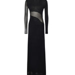 Abito con cut-out in maglia di seta AA9R2801K061B 995 ALAIA 