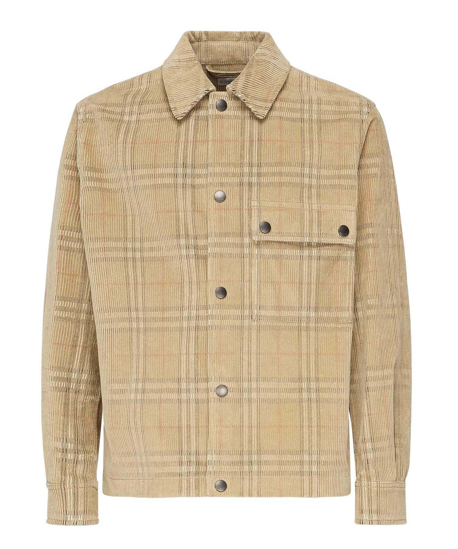Camicione in corduroy Check 8113164 B9368 BURBERRY 