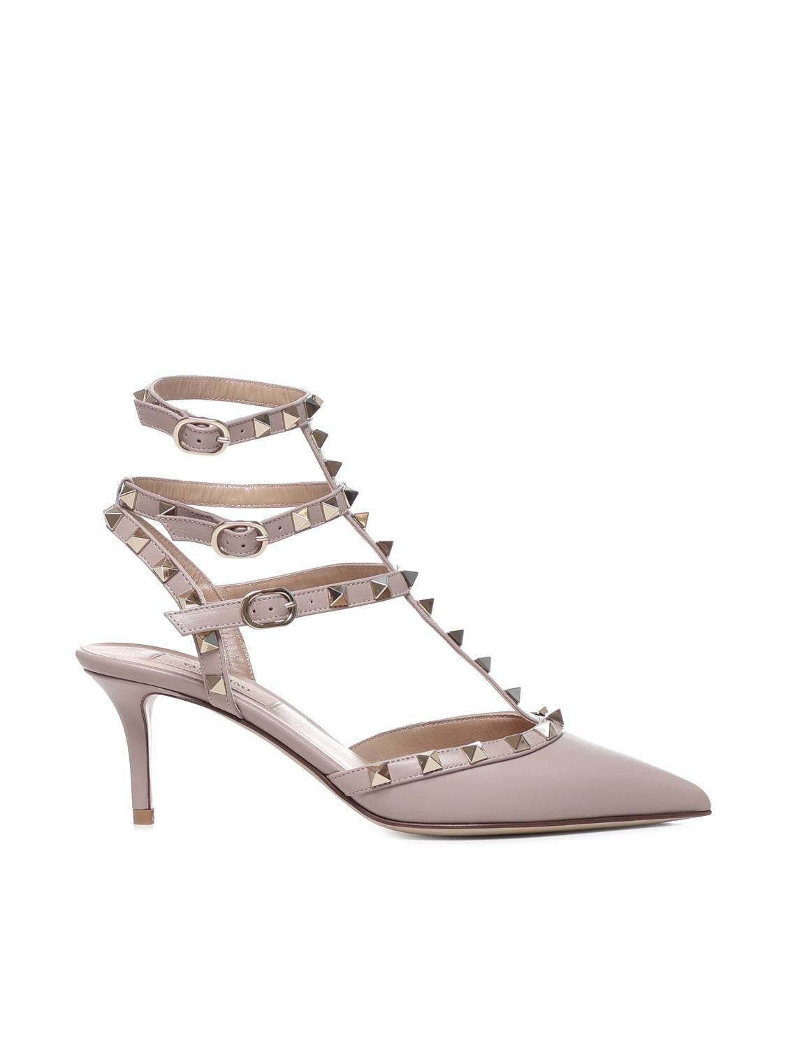 Slingback Rockstud in pelle liscia 6W2S0375 VODP45 VALENTINO GARAVANI 