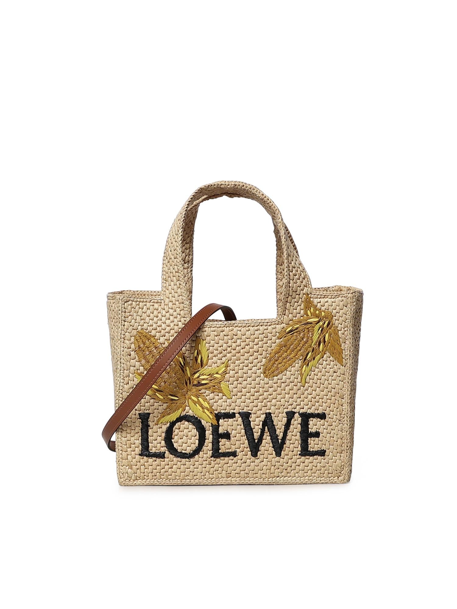 Borsa tote LOEWE Font piccola in rafia<BR/><BR/><BR/><BR/> ALF1B59X28 0151 LOEWE 
