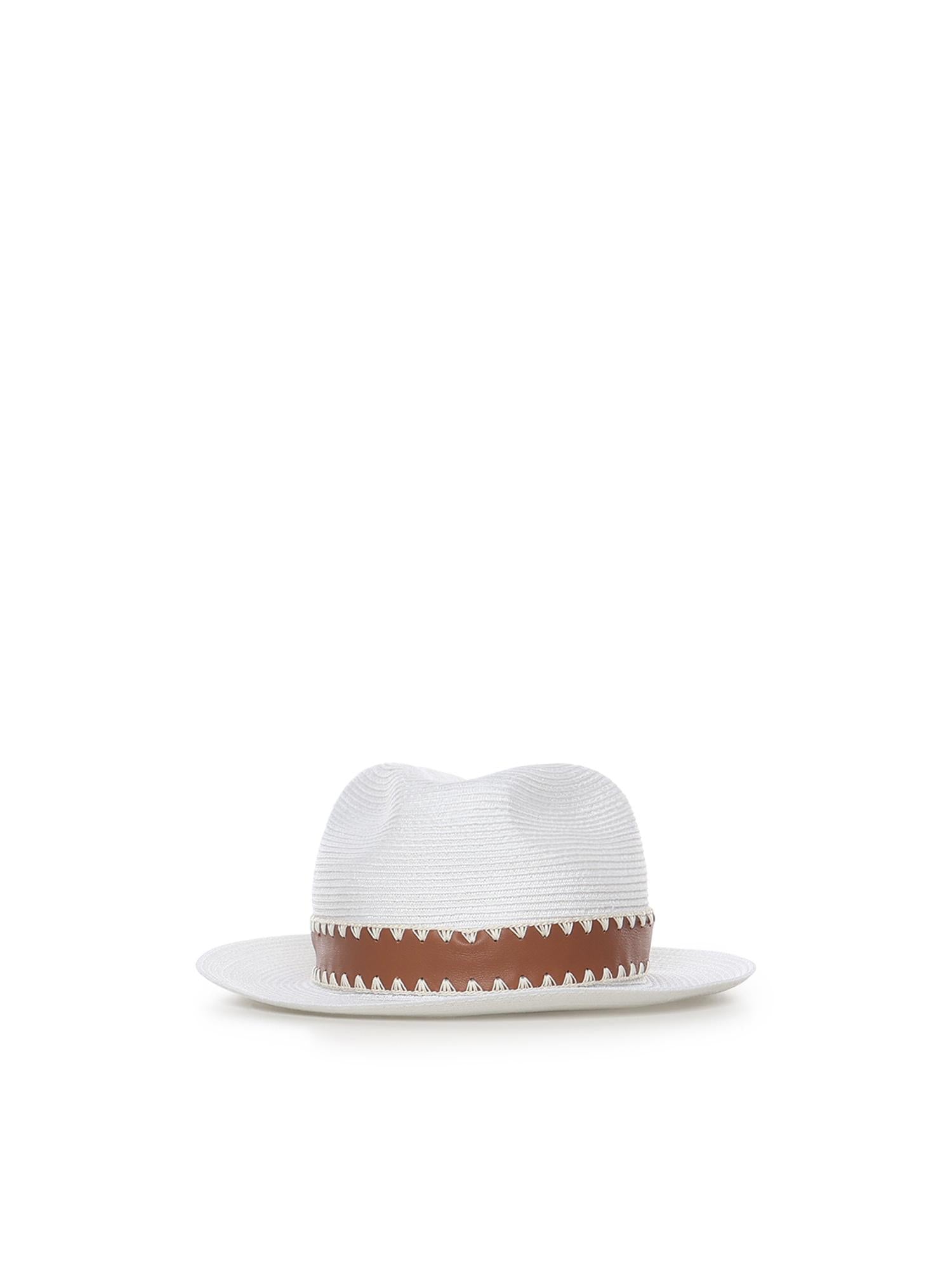 Cappello in abaca M77CPLM12TES0M118 01 ELEVENTY 