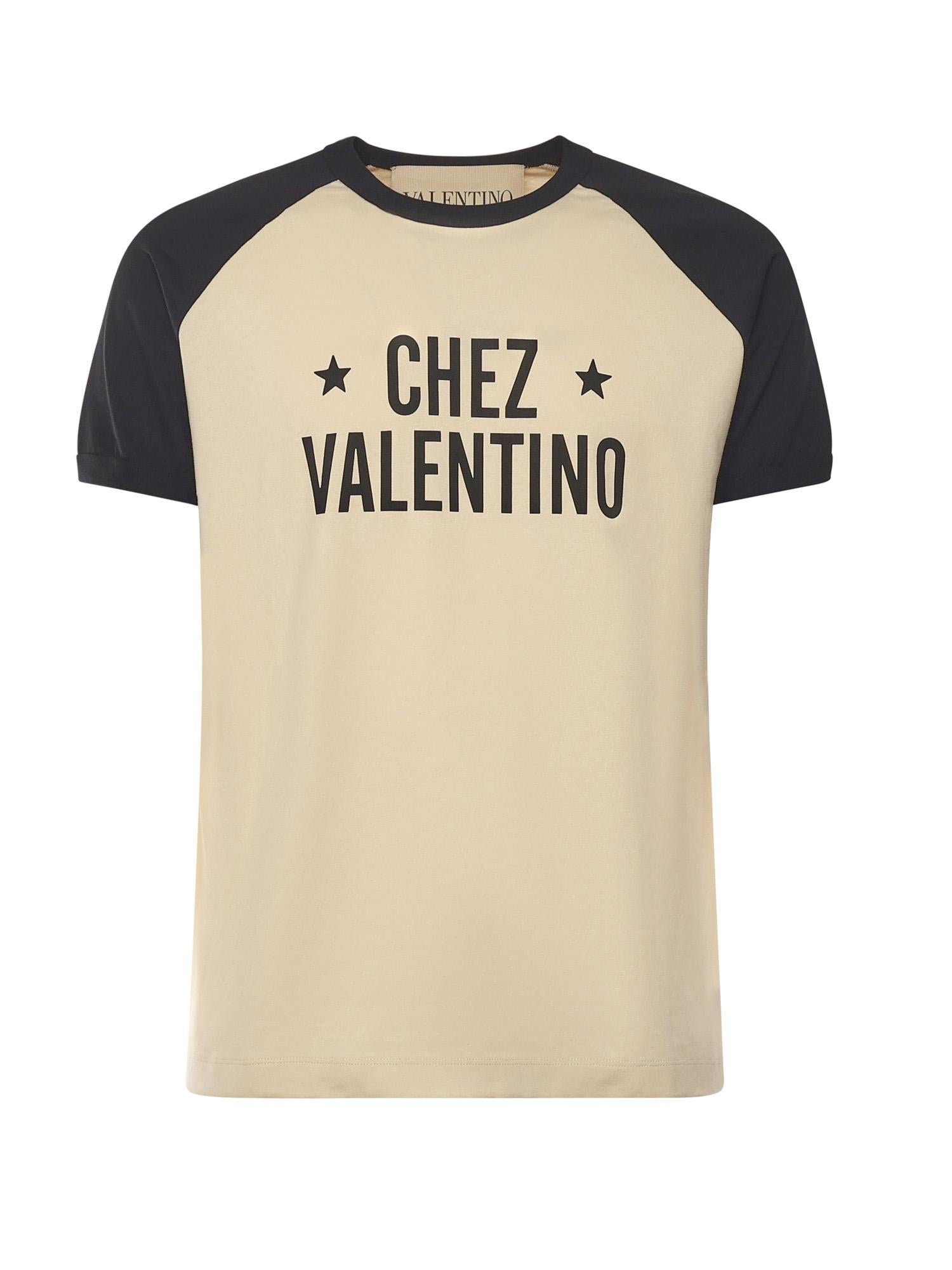 T-shirt con stampa Chez Valentino 7V3MG17D AYCQT3 VALENTINO GARAVANI 