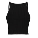 Top in maglia a coste<BR/> 325MT0450FI0001 9999 COURREGES 