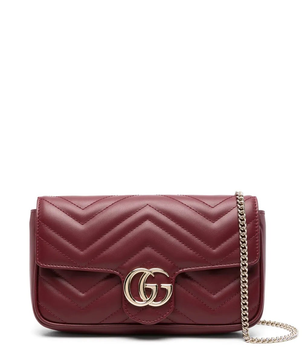 Borsa a spalla GG Marmont in pelle