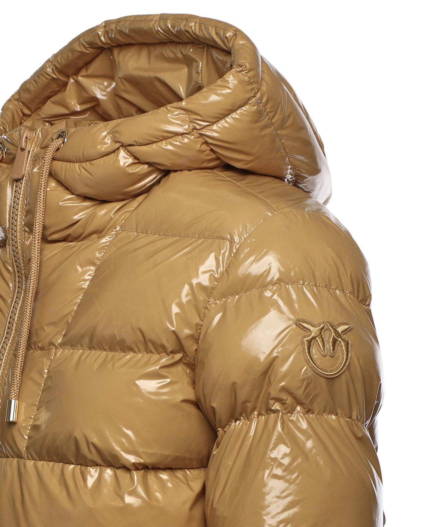 Piumino in crystal nylon con cappuccio 101597 A2P7D93 PINKO 