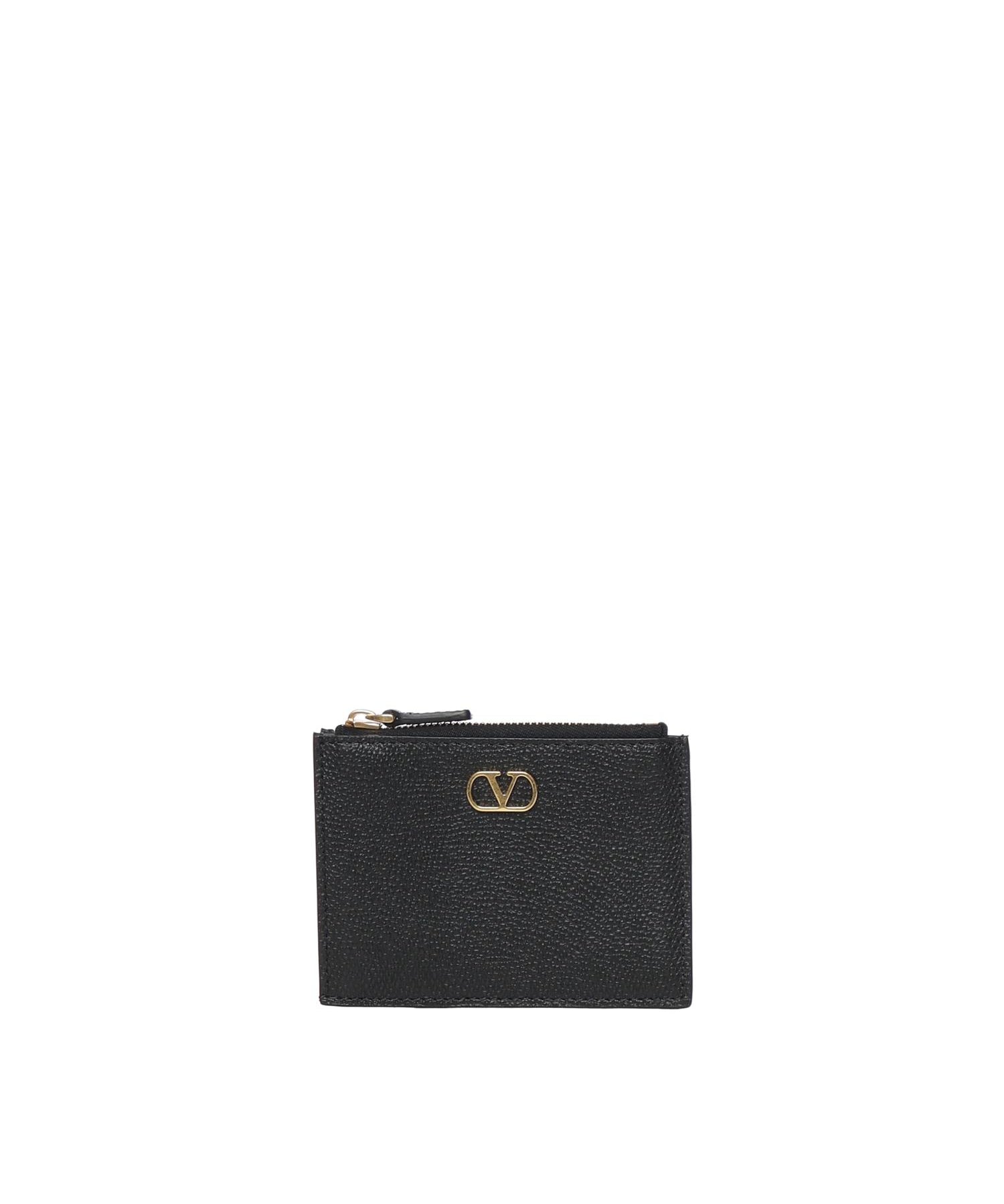 Portacarte Vlogo Signature in vitello granato 8W2P0AK9 SNP0NO VALENTINO GARAVANI 