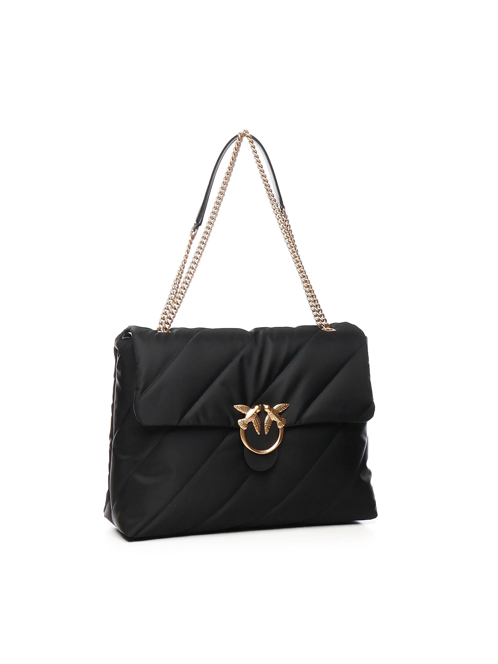 Borsa grande trapuntata Love Bag tessuto riciclato 103347 A05FZ99Q PINKO 