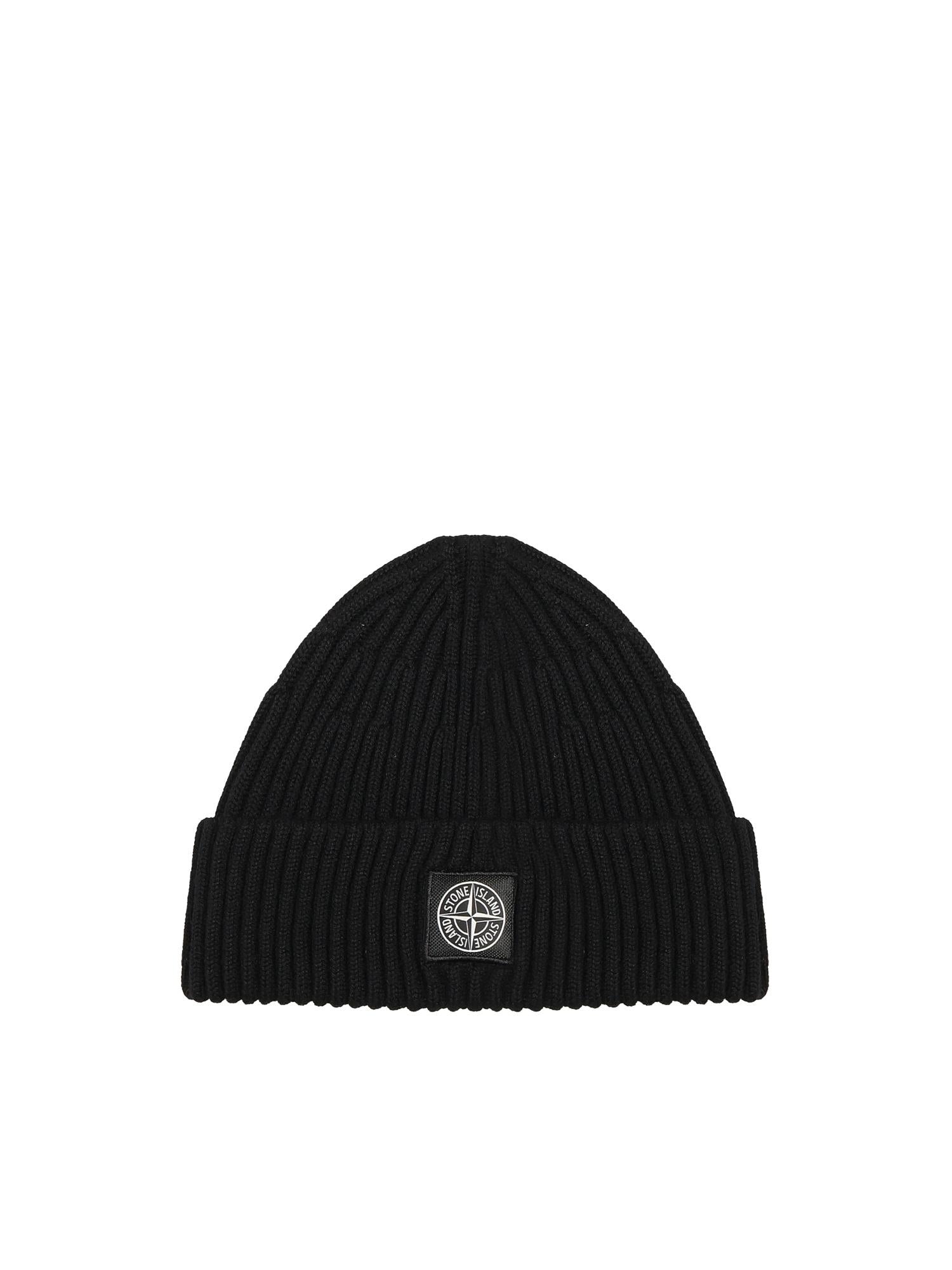 Beanie con patch logo Compass K2S15N100002 S00C3V0029 STONE ISLAND 