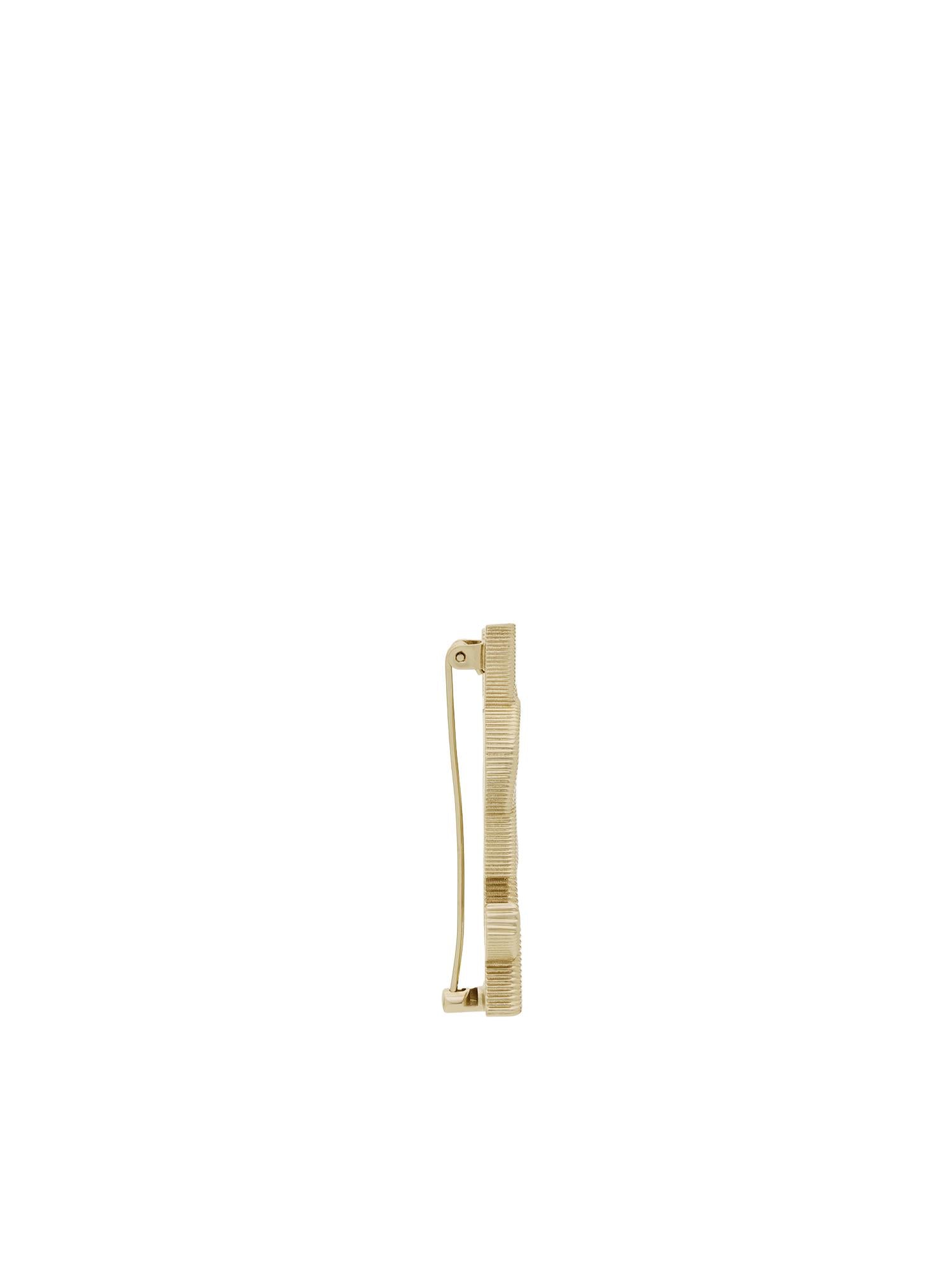Spilla Logo Cassandre in metallo dorato 804317 Y15008030 SAINT LAURENT 